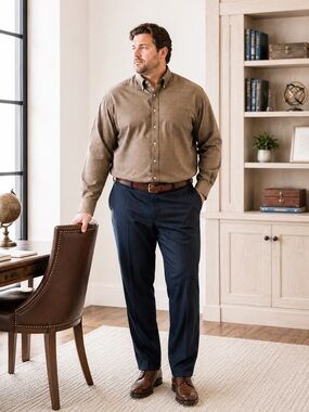 Jos A. Bank Travelers Collection XXL Big & Tall Plaid‎ Button Up Shirt